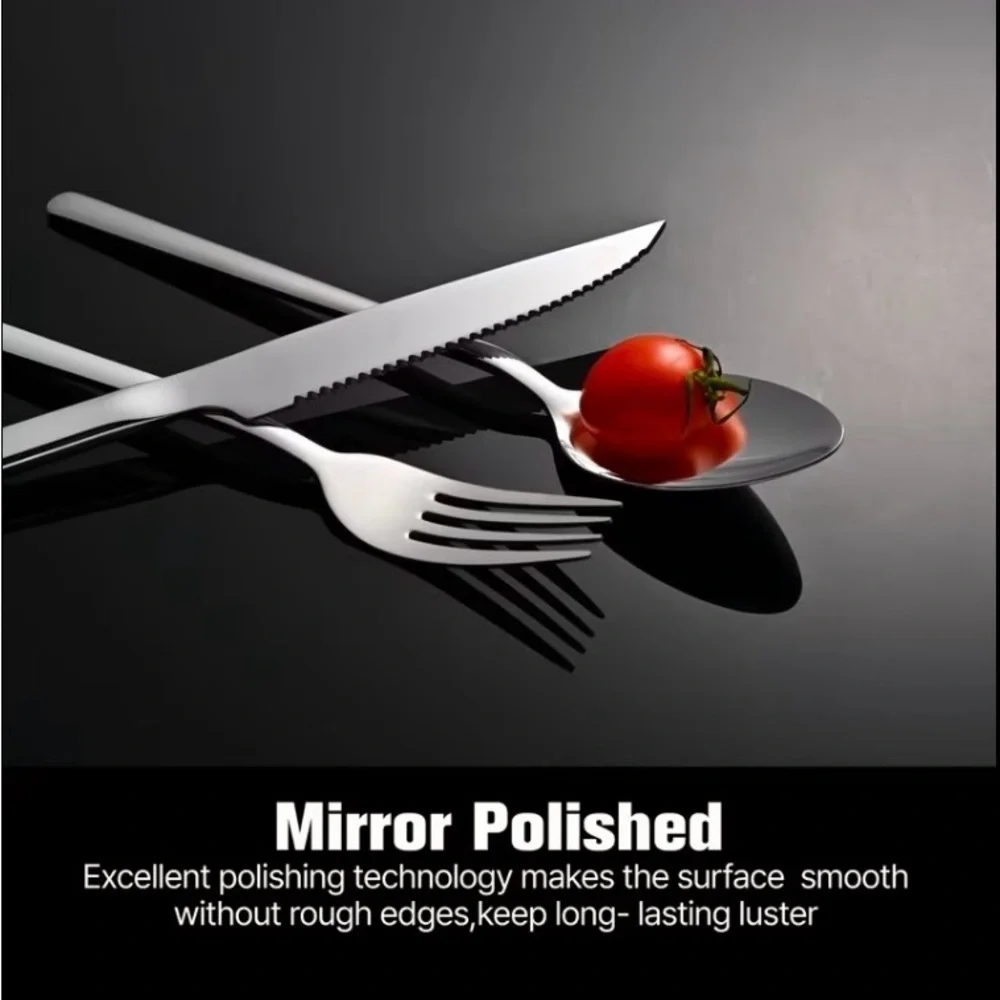 Premium Cutlety Set Steel 20 Pieces - Silver